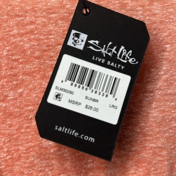 🌊 Salt Life Men’s Pink Graphic Tee – NWT – Size L - Picture 4 of 5